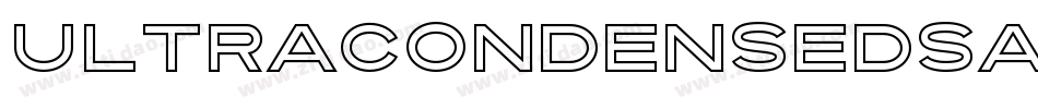 UltraCondensedSansOne字体转换