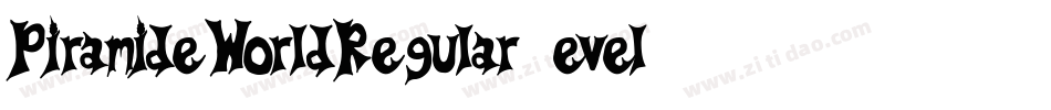PiramideWorldRegular-evel字体转换