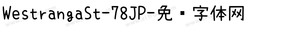 WestrangaSt-78JP字体转换