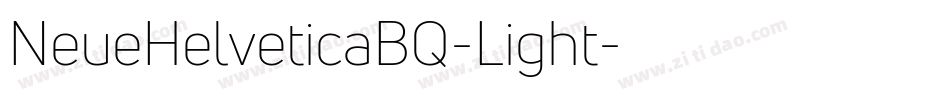 NeueHelveticaBQ-Light字体转换