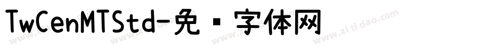 TwCenMTStd字体转换