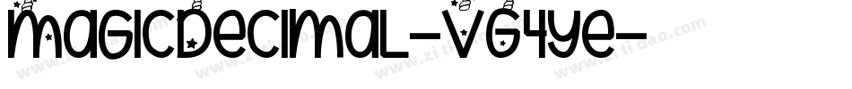 MagicDecimal-VG4ye字体转换