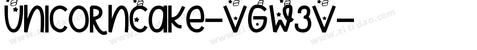 UnicornCake-VGW3V字体转换