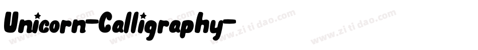 Unicorn-Calligraphy字体转换