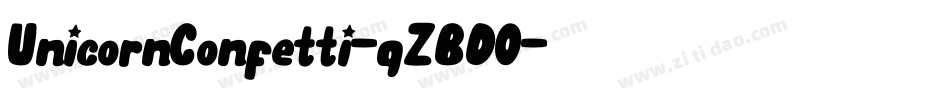 UnicornConfetti-qZBD0字体转换