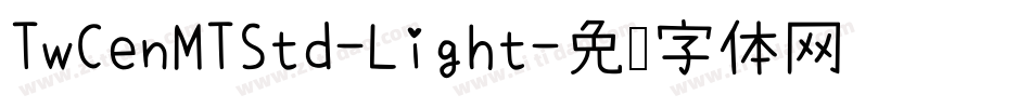 TwCenMTStd-Light字体转换