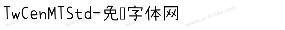 TwCenMTStd字体转换