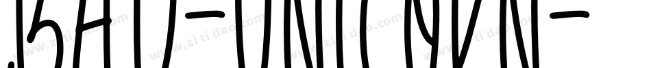 Bad-Unicorn字体转换