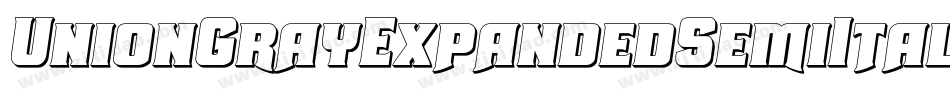 UnionGrayExpandedSemiItalic-jwMM字体转换 UnionGrayExpandedSemiItalic-jwMM字体转换