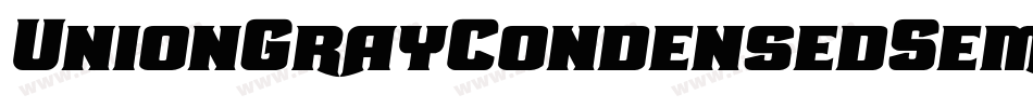 UnionGrayCondensedSemiItal-qgdV字体转换 UnionGrayCondensedSemiItal-qgdV字体转换