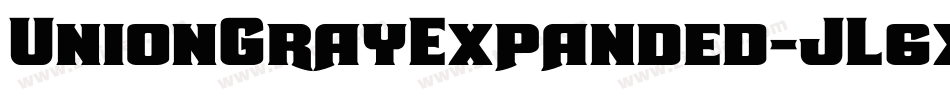 UnionGrayExpanded-JL6x字体转换