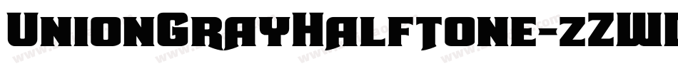 UnionGrayHalftone-zZWD字体转换