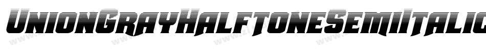 UnionGrayHalftoneSemiItalic-6qPD字体转换