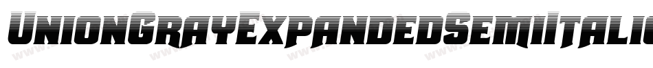 UnionGrayExpandedSemiItalic-jwMM字体转换 UnionGrayExpandedSemiItalic-jwMM字体转换