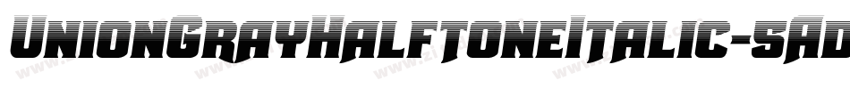 UnionGrayHalftoneItalic-5AdG字体转换