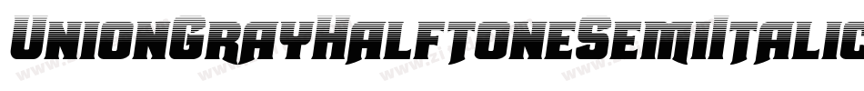 UnionGrayHalftoneSemiItalic-6qPD字体转换