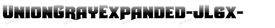 UnionGrayExpanded-JL6x字体转换
