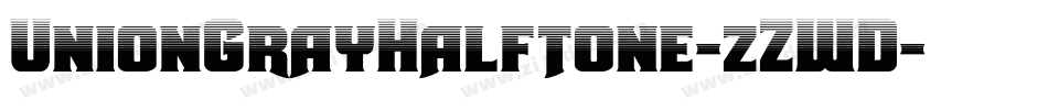 UnionGrayHalftone-zZWD字体转换