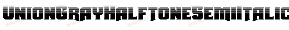 UnionGrayHalftoneSemiItalic-6qPD字体转换