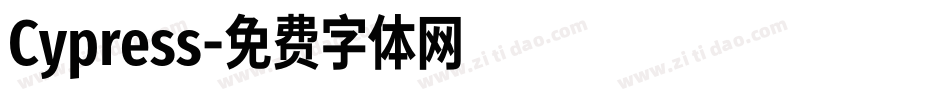 Cypress字体转换