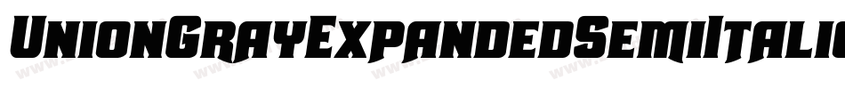 UnionGrayExpandedSemiItalic-jwMM字体转换 UnionGrayExpandedSemiItalic-jwMM字体转换