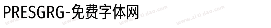 PRESGRG字体转换