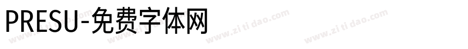 PRESU字体转换