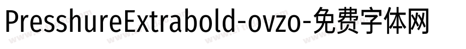 PresshureExtrabold-ovzo字体转换