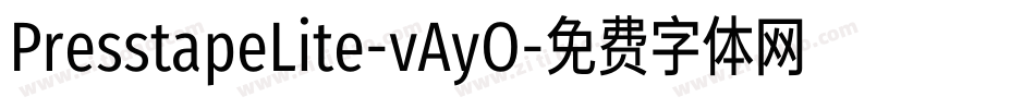 PresstapeLite-vAyO字体转换