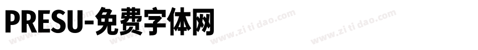 PRESU字体转换