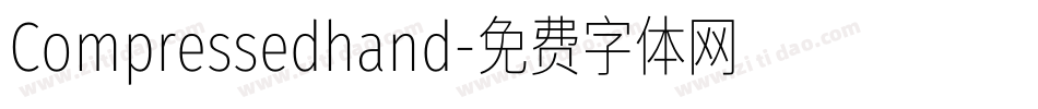 Compressedhand字体转换