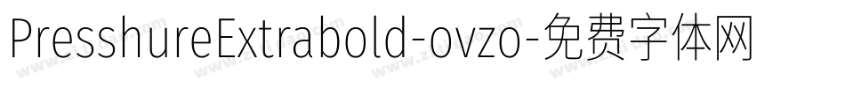 PresshureExtrabold-ovzo字体转换