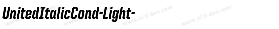 UnitedItalicCond-Light字体转换