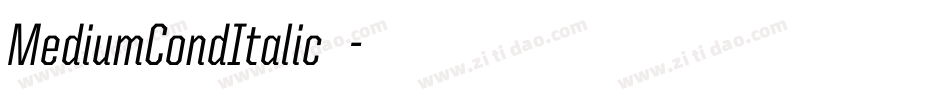 MediumCondItalic转换器字体转换