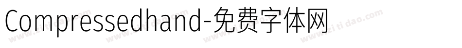 Compressedhand字体转换