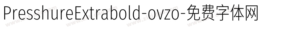 PresshureExtrabold-ovzo字体转换