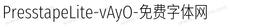 PresstapeLite-vAyO字体转换