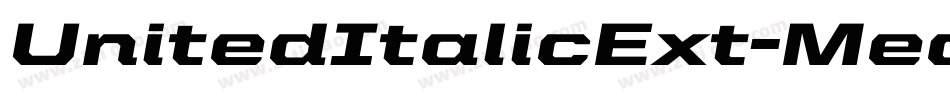 UnitedItalicExt-Medium字体转换