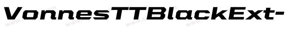 VonnesTTBlackExt字体转换