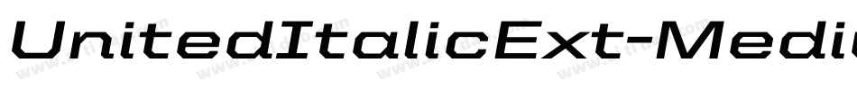 UnitedItalicExt-Medium字体转换