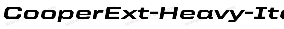 CooperExt-Heavy-Italic字体转换