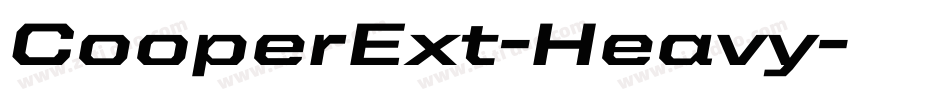 CooperExt-Heavy字体转换