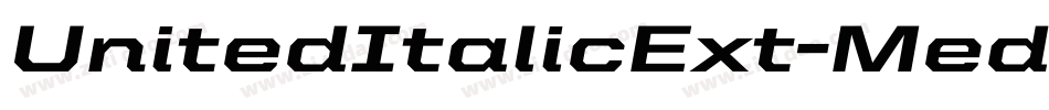 UnitedItalicExt-Medium字体转换