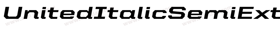 UnitedItalicSemiExt-Heavy字体转换