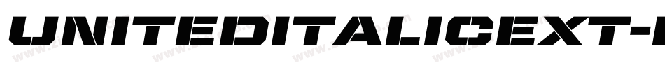 UnitedItalicExt-Bold字体转换