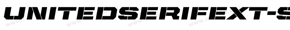 UnitedSerifExt-Stencil字体转换