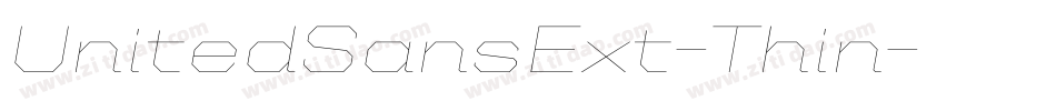 UnitedSansExt-Thin字体转换