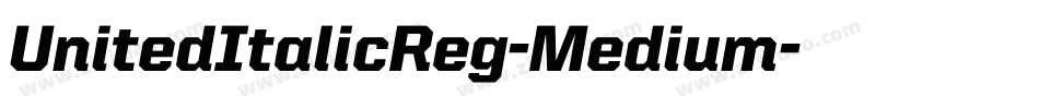 UnitedItalicReg-Medium字体转换
