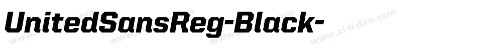 UnitedSansReg-Black字体转换