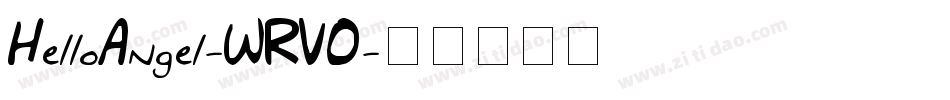 HelloAngel-WRVO字体转换
